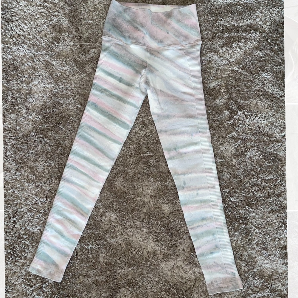 Avocado cosmic dust fire leggings